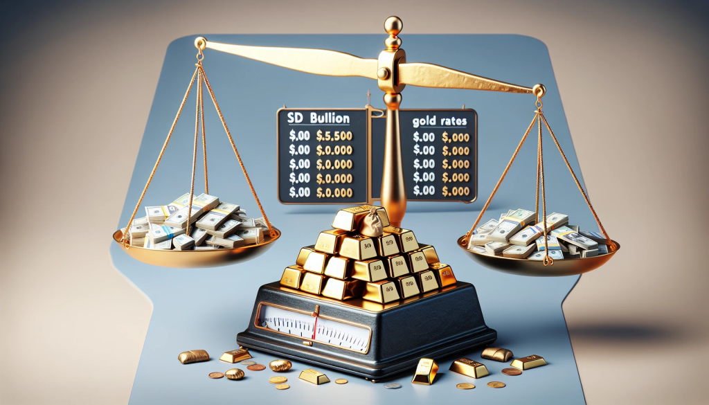 Comparing SD Bullion's pricing with the market, emphasizing competitive rates and transparency