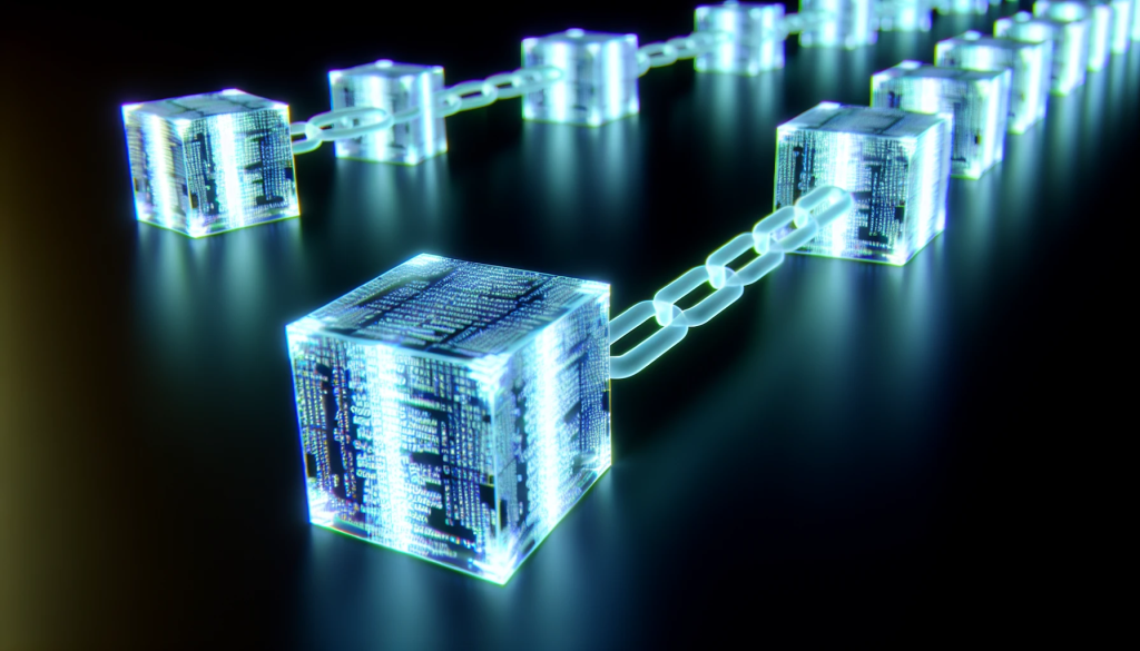 secure blockchain network with encrypted data blocks